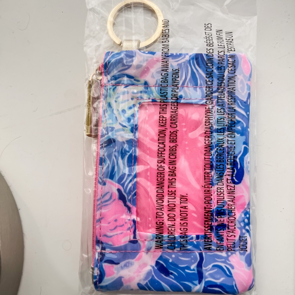 New!! Lilly Pulitzer ID Case With Keyring